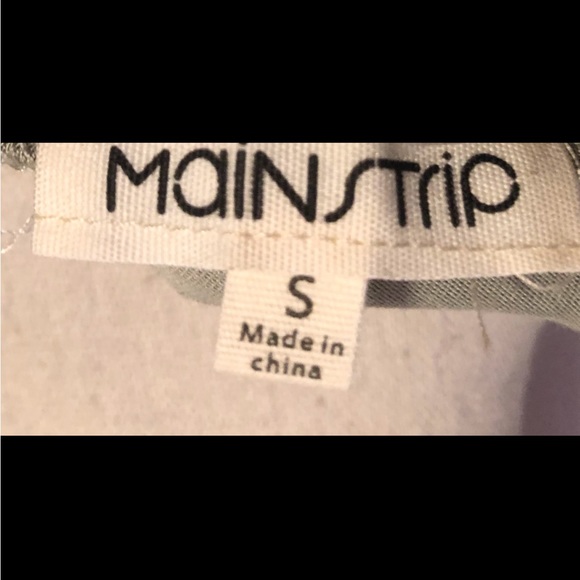 MainStrip Sage, Boat Neckline, Double Slit Maxi Dress. Will fit SZ Small & Med - Picture 15 of 16